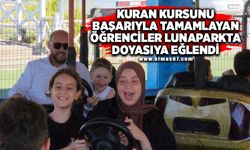 Kuran kursunu başarıyla tamamlayan öğrenciler lunaparkta doyasıya eğlendi