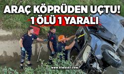 Araç köprüden uçtu: 1 ölü, 1 yaralı