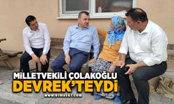 Milletvekili Çolakoğlu, Devrek'teydi