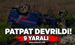 Patpat devrildi: 9 yaralı