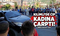 Kilimli'de Cip kadına çarptı!