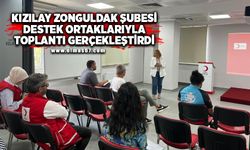 Türk Kızılay'ı Zonguldak Şubesi destek ortakları ile toplantı gerçekleştirdi