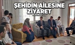 Şehidin ailesine ziyaret