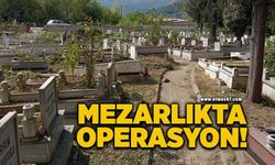 Mezarlıklar yabani otlardan arındırıldı