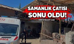 Samanlık çatısını tamir eden usta, çatıdan düşerek hayatını kaybetti