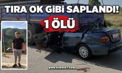 Tıra ok gibi saplandı: 1 ölü