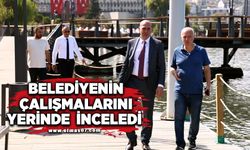 Belediyenin çalışmalarını yerinde inceledi