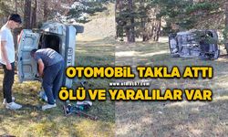 Otomobil yoldan çıkarak takla attı: 1 ölü, 2 yaralı