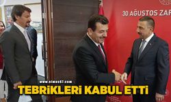 Vali Osman Hacıbektaşoğlu tebrikleri kabul etti