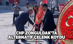 CHP Zonguldak'ta alternatif Çelenk koydu