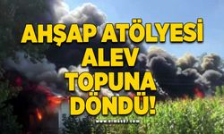 Ahşap atölyesi alev topuna döndü !