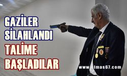 Zonguldak'ta gaziler silahlandı: Talime başladılar!