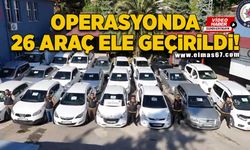 Zonguldak'ta Oto Hırsızlık Şebekesine Operasyon: 26 Araç Ele Geçirildi!