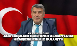 AGD Başkanı Bostancı: Almanya'da hemşerileri ile buluştu