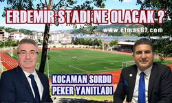 Erdemir Stadı ne olacak? Kocaman sordu, Peker yanıtladı!