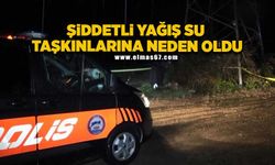 Şiddetli yağış su taşkınlarına neden oldu