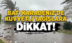 Batı Karadeniz'de Kuvvetli Yağışlara Dikkat!