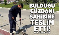 Bulduğu cüzdanı sahibine teslim etti!