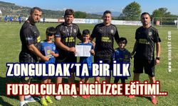 Zonguldak'ta ilk: Futbolcuların yabancı dili geliştiriliyor