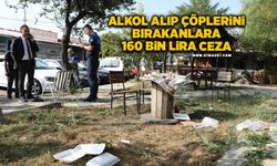 Parkta alkol içip çöplerini bırakan 4 kişiye 160 bin lira ceza