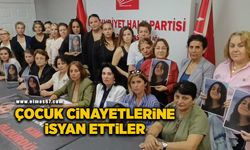 Çocuk cinayetlerine isyan ettiler