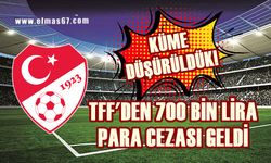 TFF Zonguldak temsilcisini küme düşürdü: 700 bin lira para cezası!