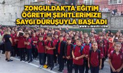 Zonguldak'ta eğitim öğretim yılı şehitlerimize saygı duruşuyla başladı