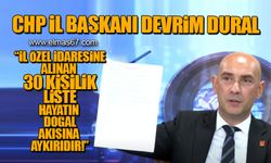 "Yapılan bu liste hayatın doğal akışına aykırıdır"