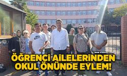 Öğrenci ailelerinden okul önünde eylem!