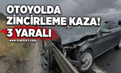 Otoyolda zincirleme kaza: 3 yaralı