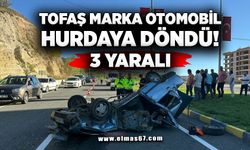 Tofaş marka otomobil hurdaya döndü: 3 yaralı