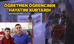 Nefes borusuna tavuk döner kaçan öğrencisini 'Heimlich' manevrasıyla kurtardı