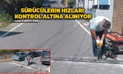 Sürücülerin hızları kontrol altına alınıyor