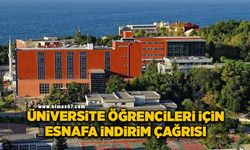 Üniversitesi öğrencileri için esnafa yüzde10 indirim çağrısı