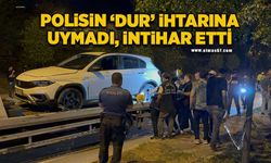 Polisin 'dur' ihtarına uymayıp kaçan uyuşturucu şüphelisi refüje çarptı; başına dayadığı tabancayla intihar etti