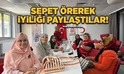 Zonguldak'ta sepet örerek iyiliği paylaştılar!