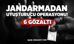 Jandarmadan uyuşturucu operasyonu: 6 gözaltı