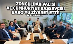 Zonguldak Valisi ve Cumhuriyet Başsavcısı Baro'yu Ziyaret Etti