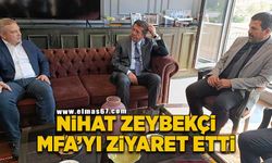 Nihat Zeybekçi MFA'ı ziyaret etti, incelemelerde bulundu