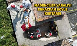 Madenciler enkazdan yaralıyı böyle kurtardı