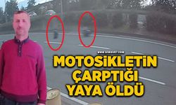 Motosikletin çarptığı yaya öldü