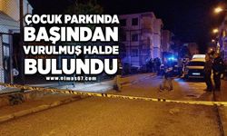 Çocuk parkında başından vurulmuş halde bulundu