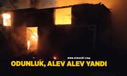 Odunluk, alev alev yandı