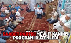 Saadet Partisi Mevlit kandili programı düzenledi