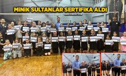 Minik sultanlar sertifika aldı