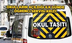 Zonguldak’ta okulların açıldığı ilk günde öğrenci servisi krizi!