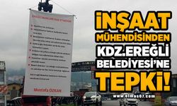 İnşaat mühendisinden Kdz.Ereğli Belediyesi'ne tepki!