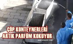 Çöp konteynerleri artık parfüm kokuyor!