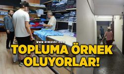 Toplumsal dayanışmanın örneğini sergiliyorlar