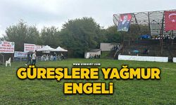 Dağköy yağlı pehlivan güreşlerine yağmur engeli